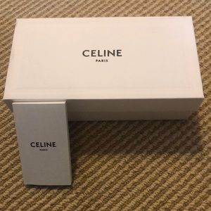Celine Paris Designer New Empty Sunglasses Accessory Box Black White Display
